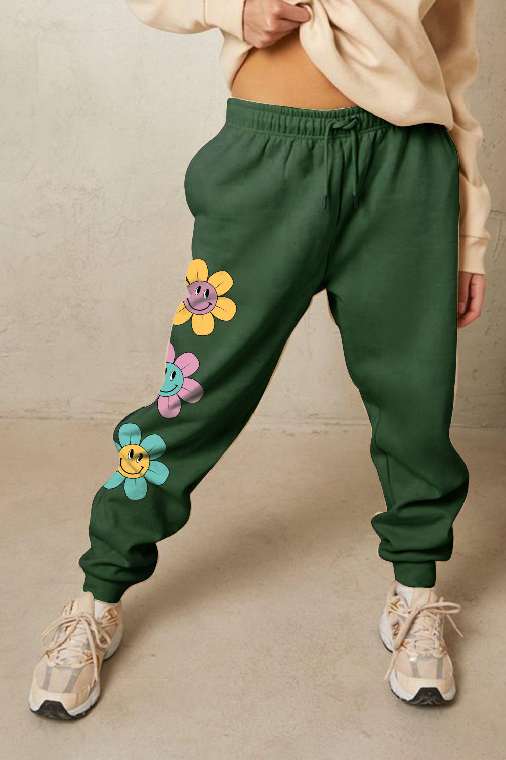 Comfy Flower Sweatpants ( S - 3X )