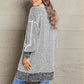 5 Woven Heather Longline Cardigan