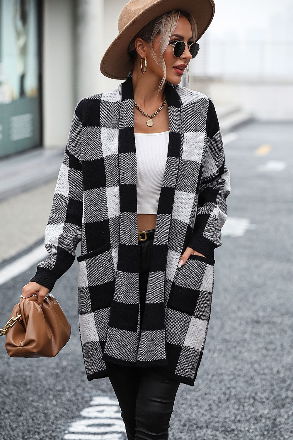 5 Luxury Classic Checker Cardigan