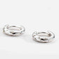 Luxurious 925 Sterling Silver Huggie Earrings