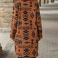 AGeometric Western Coat w/ Pockets