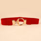 Circle Buckle Vegan Belt ( 3 Colors)