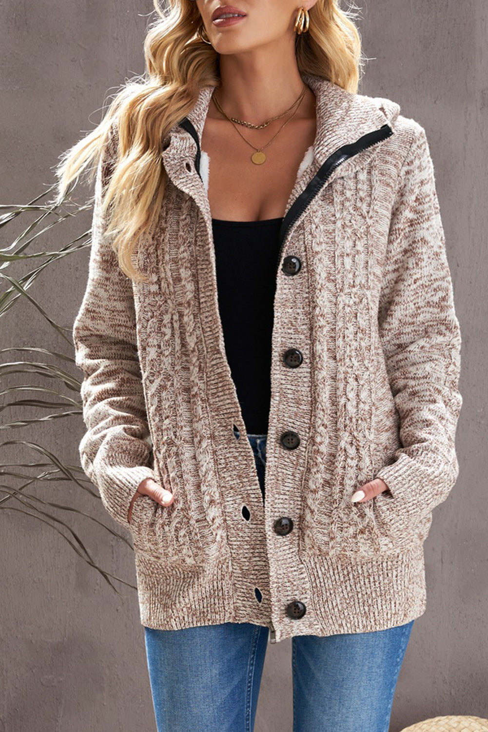 Warm Winter Proof Fleece Knit Cardigan (12 Colors / S - 2X)