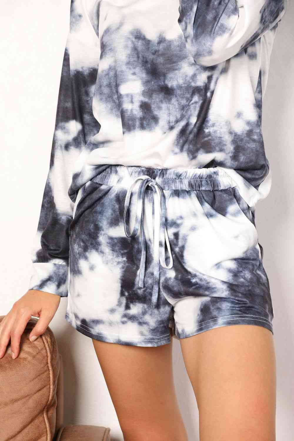 Comfy Tie-Dye Shorts Lounge Outfit (S - 2X)