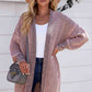 5 Woven Heather Longline Cardigan