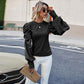 Ruched Lantern Sleeve Shirt - 3 Colors