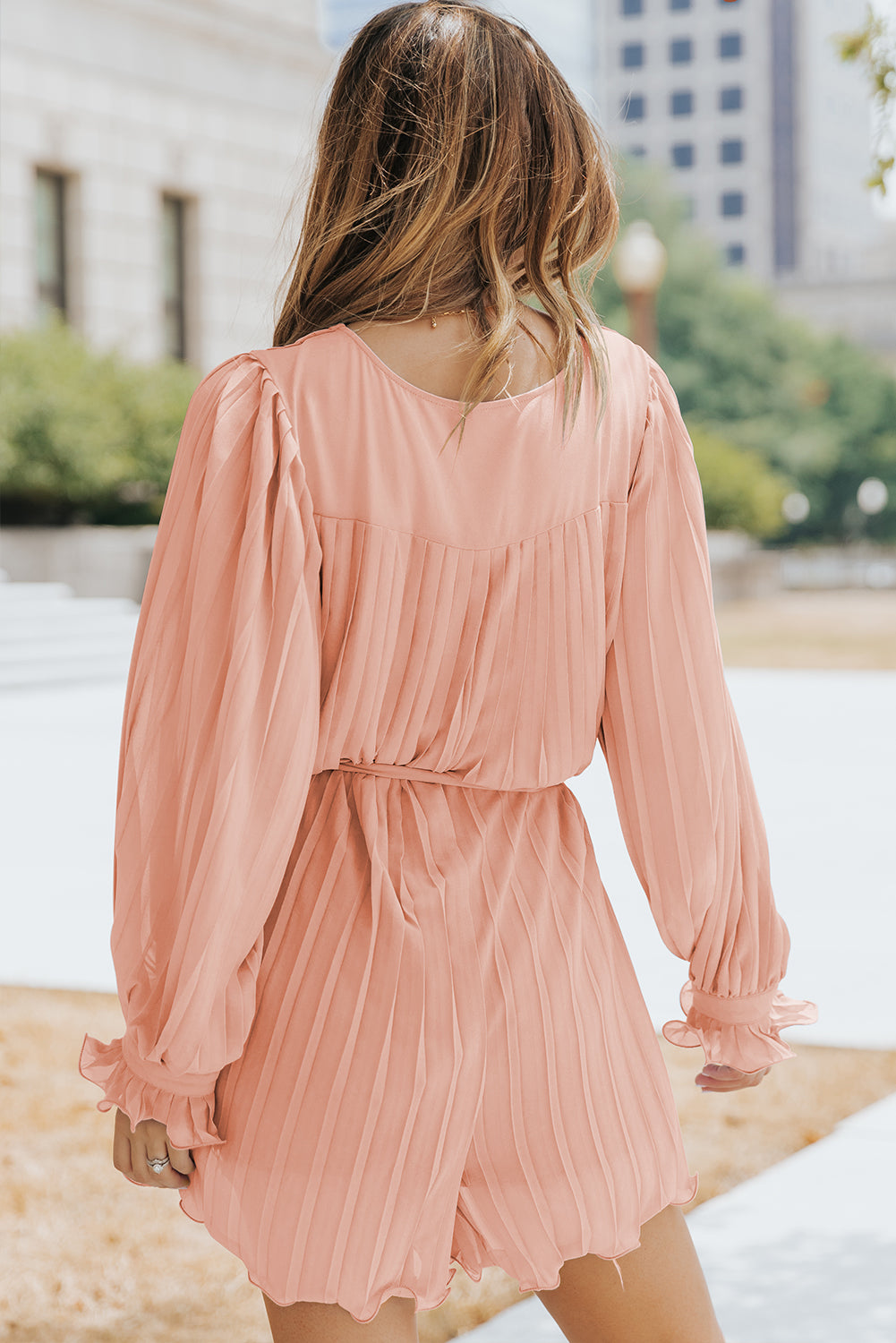 Summery Button Flounce Sleeve Romper ( 4 Colors)