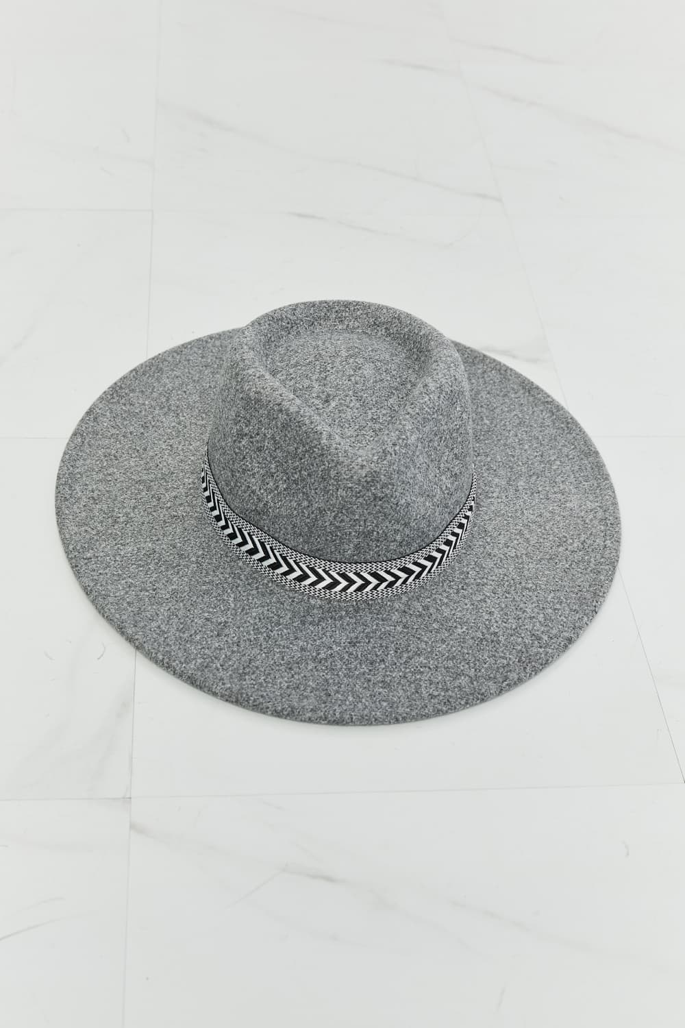 The Classy Grey Fedora Hat