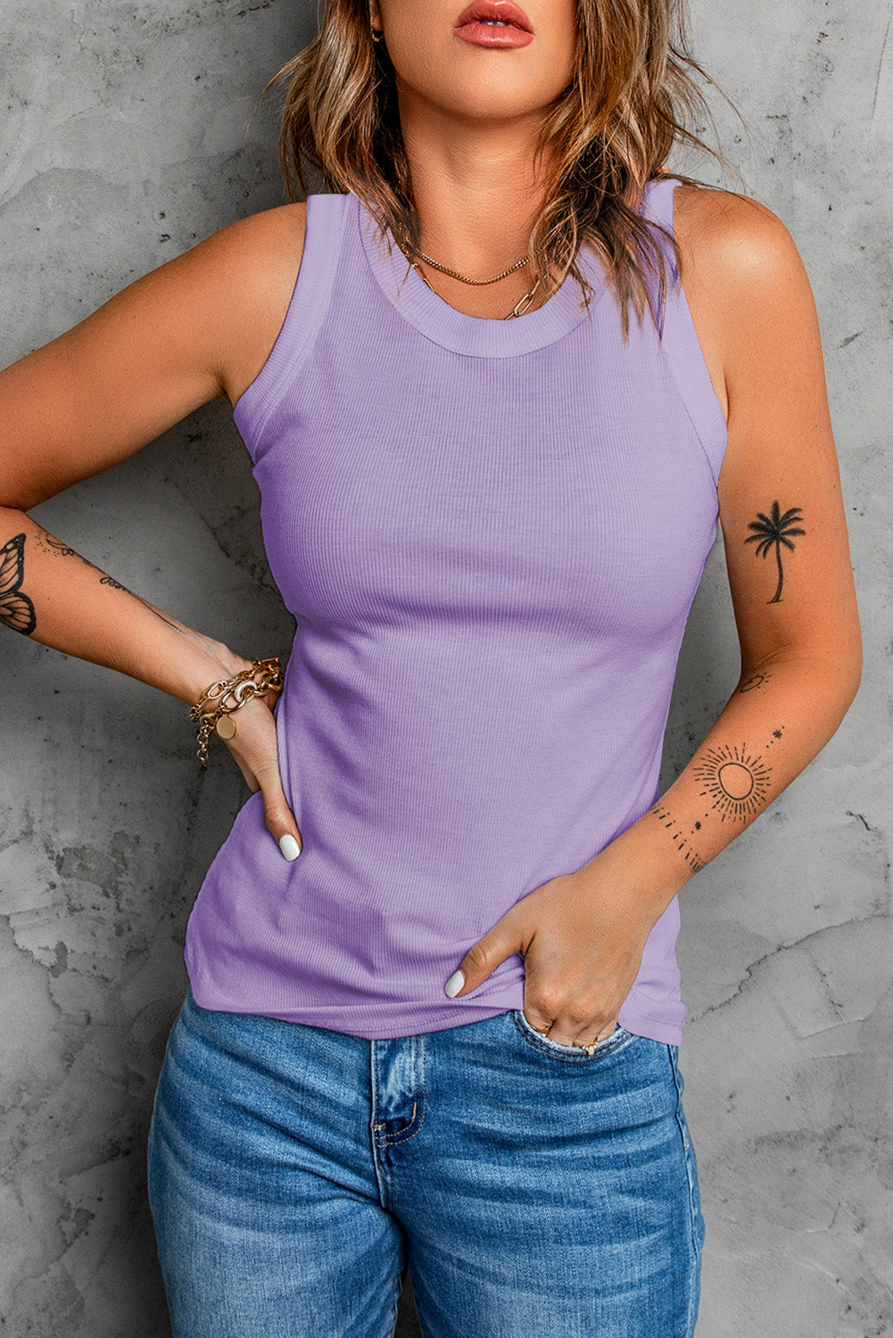 The Basic Round Neck Tank ( S - 3X / 9 Colors )