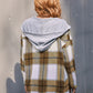 Plaid Boyfriend  Hoodie Jacket
