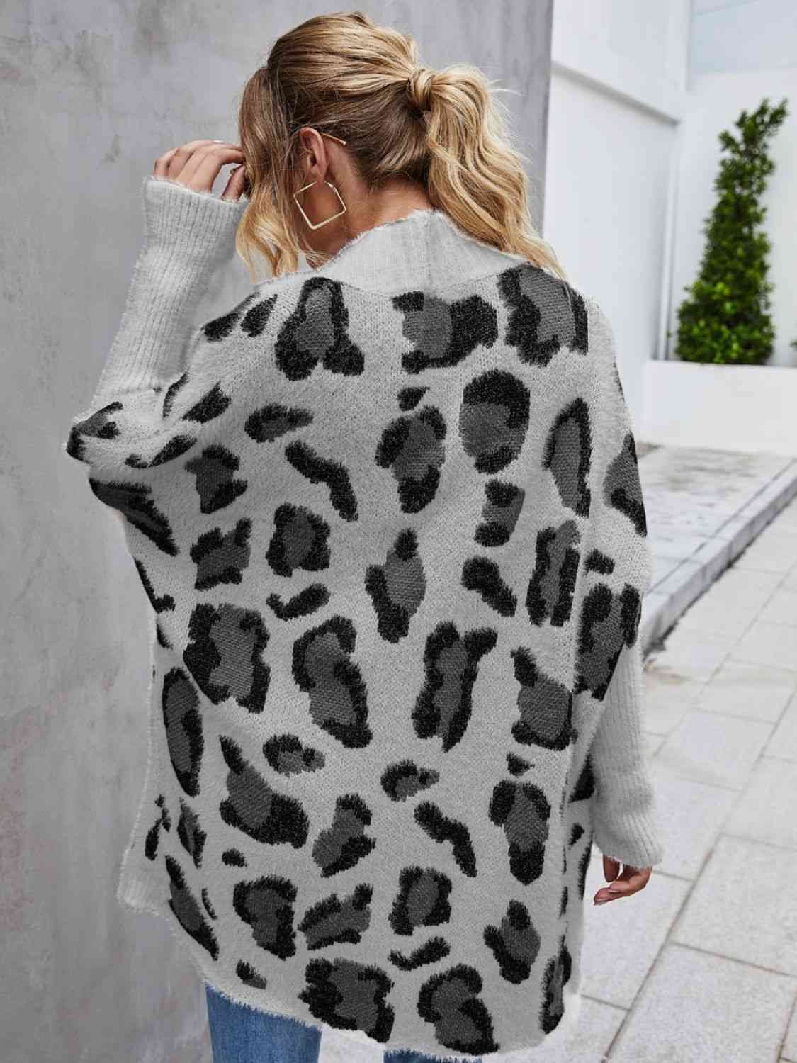 3 Cozy Leopard Fuzzy Cardigan