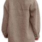 Chic Cozy Collared Neck Button Up Coat ( S - 2X )