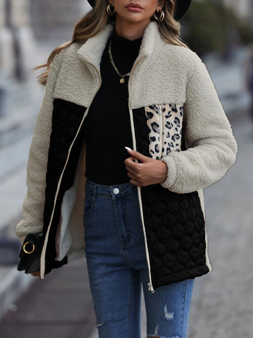 6 Comfy Classy Leopard Colorblock Jacket