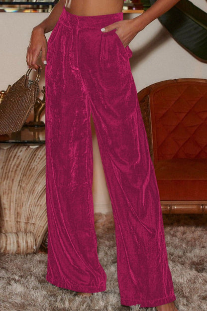 6 Classy Velvet High Waist Pants